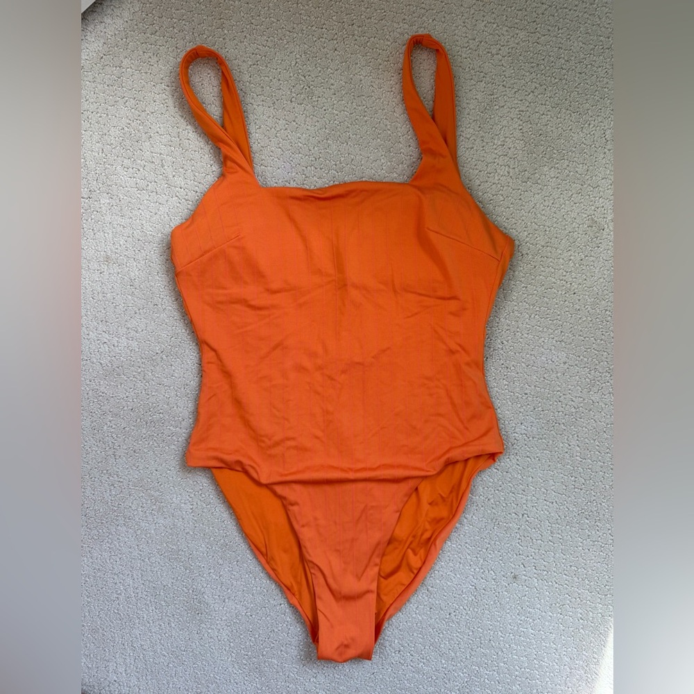 Onia Orange One-Piece Swimsuit